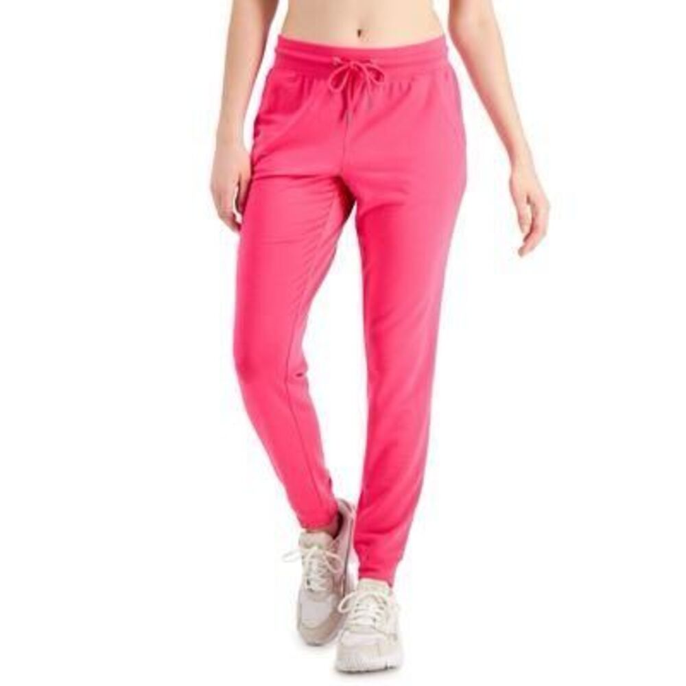 ID Ideology Womens Knit Jogger Pants Fiery Pink L